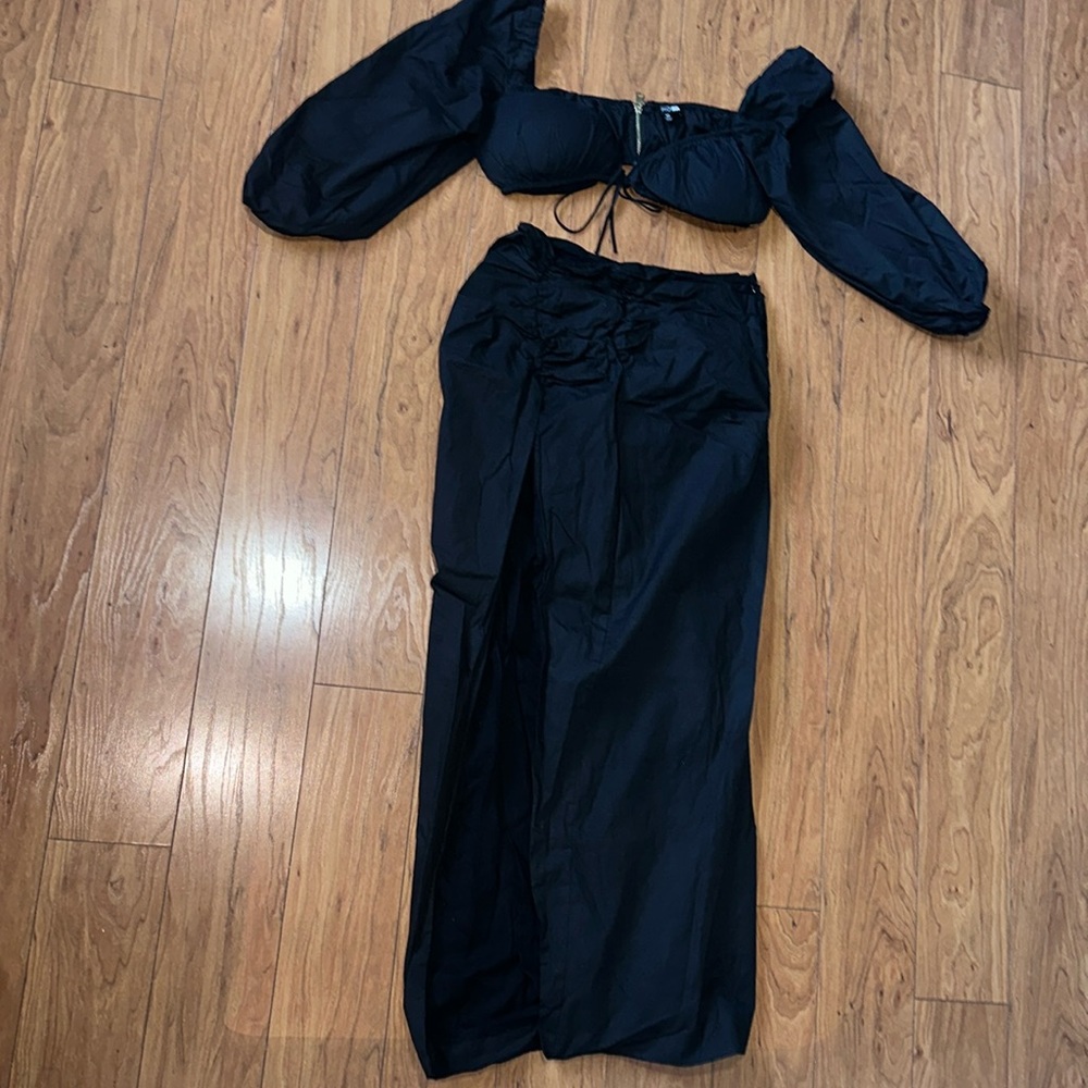 Long skirt two piece set